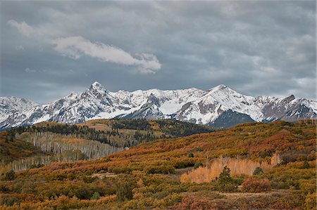 Sneffels Range in the fall, Uncompahgre National Forest, Colorado, United States of America, North America Stockbilder - Lizenzpflichtiges, Bildnummer: 841-09174846