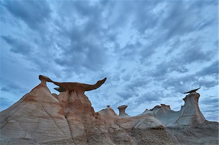 scenic new mexico - Wings with clouds, Bisti Wilderness, New Mexico, United States of America, North America Stock Photo - Rights-Managed, Code: 841-09174848