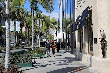 Rodeo Drive, Beverly Hills, Los Angeles, California, United States of America, North America Stock Photo - Rights-Managed, Code: 841-09174947