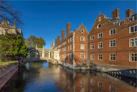 river rock - River Cam, St. John's College, Bridge of Sighs, Cambridge, Cambridgeshire, England, United Kingdom, Europe Stock Photo - Rights-Managed, Code: 841-09174979