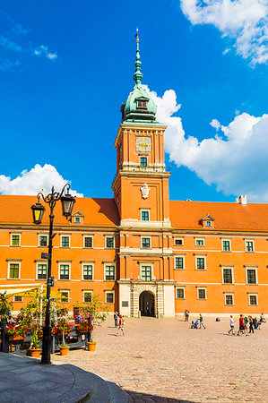 Royal Castle in Plac Zamkowy (Castle Square), Old Town, UNESCO World Heritage Site, Warsaw, Poland, Europe Stock Photo - Rights-Managed, Code: 841-09183535