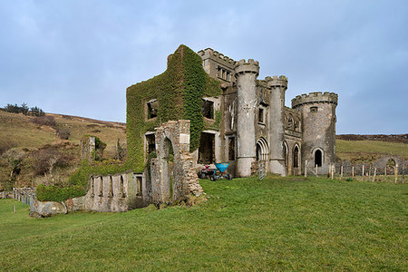 Clifden Castle, County Galway, Connacht, Republic of Ireland, Europe Stockbilder - Lizenzpflichtiges, Bildnummer: 841-09183624