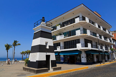 Front Range Lighthouse, Puerto Vallarta, Jalisco State, Mexico, North America Stock Photo - Rights-Managed, Code: 841-09183769