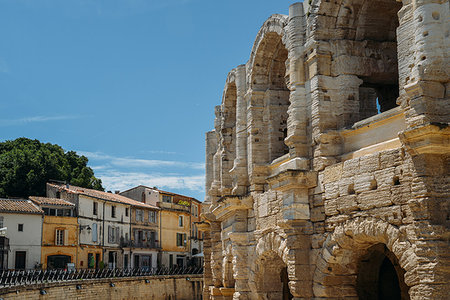 Arena and Roman Amphitheatre, UNESCO World Heritage Site, Arles, Provence, France, Europe Photographie de stock - Rights-Managed, Code: 841-09194338