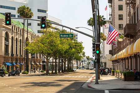 Rodeo Drive, Beverly Hills, Los Angeles, California, United States of America, North America Stock Photo - Rights-Managed, Code: 841-09194358