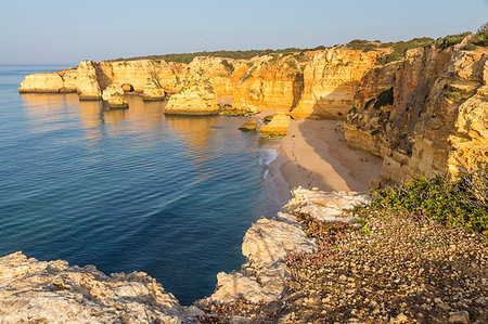 simsearch:6119-08803374,k - Elevated view over Marinha Beach, Algarve, Portugal, Europe Stock Photo - Rights-Managed, Code: 841-09194399