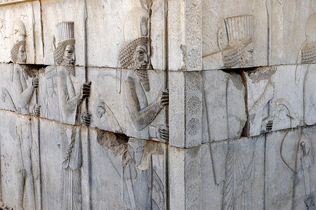 simsearch:841-09194538,k - Depiction of united Medes and Persians, the monumental stairs of the Apadana, Persepolis, Iran, Middle East Foto de stock - Con derechos protegidos, Código: 841-09194539