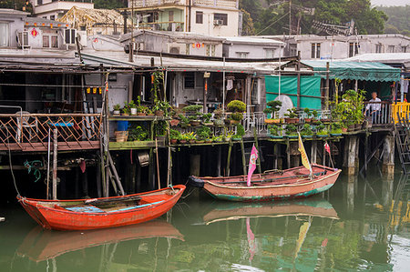 simsearch:841-07782074,k - Stilt houses in Tai O Village, Lantau Island, Hong Kong, China, Asia Stockbilder - Lizenzpflichtiges, Bildnummer: 841-09194749