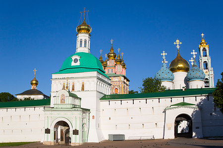 simsearch:6119-09182904,k - Holy Gate, The Holy Trinity Saint Sergius Lavra, UNESCO World Heritage Site, Sergiev Posad, Russia, Europe Foto de stock - Con derechos protegidos, Código: 841-09194750