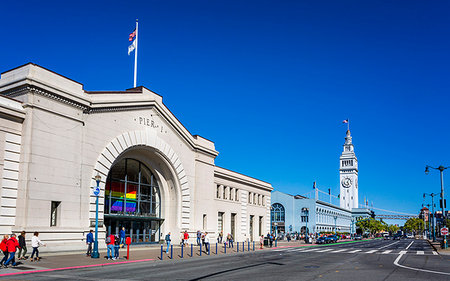 simsearch:841-09204979,k - Pier 1 and Ferry Building, San Francisco, California, United States of America, North America Stock Photo - Rights-Managed, Code: 841-09204967