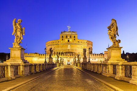 Castel Sant'Angelo, UNESCO World Heritage Site, Rome, Lazio, Italy, Europe Stock Photo - Rights-Managed, Code: 841-09205142