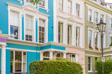 regent street - Colourful houses in Regents Park, London, England, United Kingdom, Europe Photographie de stock - Rights-Managed, Code: 841-09205431