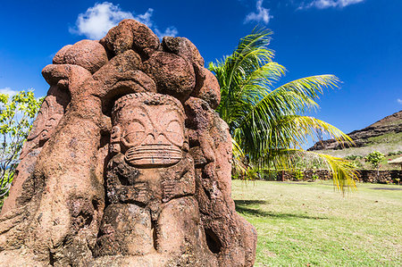 Art display from the Musee Communal de Ua Huka, Ua Huka Island, Marquesas, French Polynesia, South Pacific, Pacific Stock Photo - Rights-Managed, Code: 841-09229449