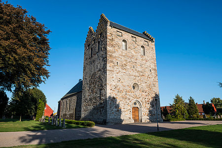 Aa Church, Aakirkeby, Bornholm, Denmark, Scandinavia, Europe Stock Photo - Rights-Managed, Code: 841-09229550