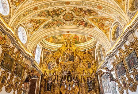 simsearch:841-09229703,k - Chapel inside San Luis de los Franceses Church, Seville, Andalusia, Spain, Europe Stockbilder - Lizenzpflichtiges, Bildnummer: 841-09229799