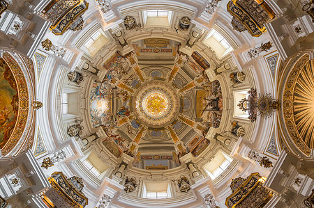 Ceiling of the San Luis de los Franceses Church, Seville, Andalusia, Spain, Europe Stock Photo - Rights-Managed, Code: 841-09229792