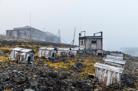 simsearch:841-09241967,k - Polar huskies boxes in the historical meteorological station Sedov in Tikhaya Bay on Hooker island, Franz Josef Land archipelago, Arkhangelsk Oblast, Arctic, Russia, Europe Stock Photo - Rights-Managed, Code: 841-09241967