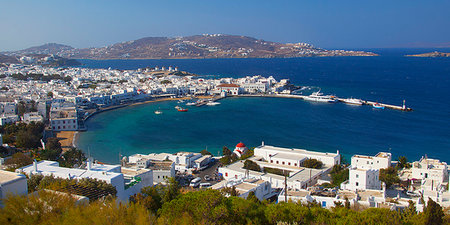 simsearch:841-02899499,k - The port, Mykonos, Cyclades, South Aegean, Greek Islands, Greece, Europe Fotografie stock - Rights-Managed, Codice: 841-09242156