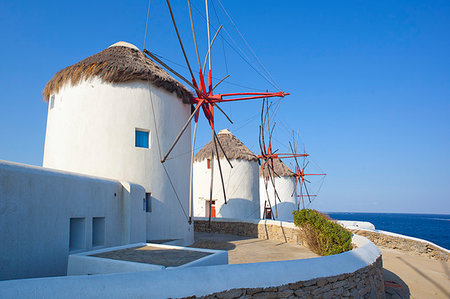 simsearch:841-02899499,k - Windmills, Mykonos, Cyclades, South Aegean, Greek Islands, Greece, Europe Fotografie stock - Rights-Managed, Codice: 841-09242153