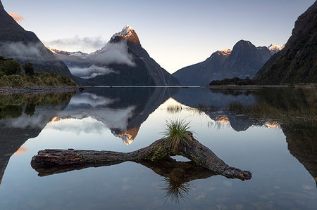 simsearch:841-08568843,k - Mitre Peak, Milford Sound, Fiordland National Park, UNESCO World Heritage Site, South Island, New Zealand, Pacific Fotografie stock - Rights-Managed, Codice: 841-09242272