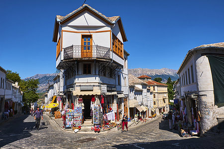 Old City, Gjirokastra (Gjirokaster), UNESCO World Heritage Site, Gjirokastra Province, Albania, Europe Photographie de stock - Rights-Managed, Code: 841-09242368