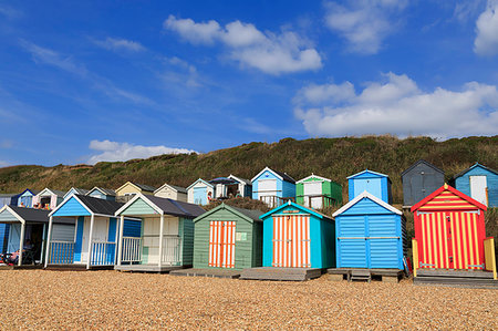 simsearch:841-09242437,k - Beach huts, Milford on Sea, Hampshire, England, United Kingdom, Europe Stock Photo - Rights-Managed, Code: 841-09242435