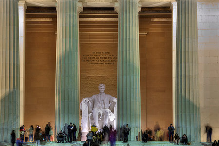 simsearch:841-07205683,k - Evening, Lincoln Memorial, Washington D.C., United States of America, North America Stock Photo - Rights-Managed, Code: 841-09242450