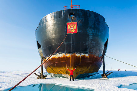 simsearch:841-03673755,k - Icebreaker '50 years of victory' on the North Pole, Arctic Fotografie stock - Rights-Managed, Codice: 841-09255761