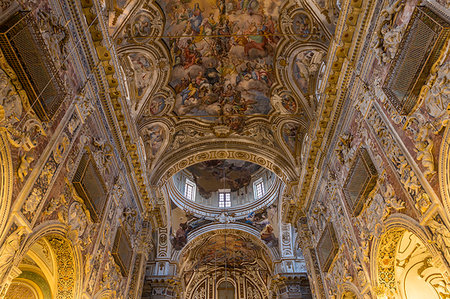 simsearch:841-09255862,k - Interior of the Santa Caterina d'Alessandria Church, Palermo, Sicily, Italy, Europe Photographie de stock - Rights-Managed, Code: 841-09255933