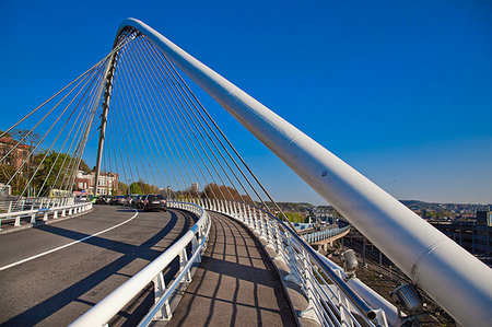 Calatrava Bridge, Liege, Belgium, Europe Stock Photo - Rights-Managed, Code: 841-09256016