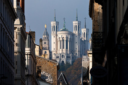 simsearch:841-08240160,k - Basilique Notre-Dame de Fourviere, Lyon, Auvergne-Rhone-Alpes, France, Europe Photographie de stock - Rights-Managed, Code: 841-09256104