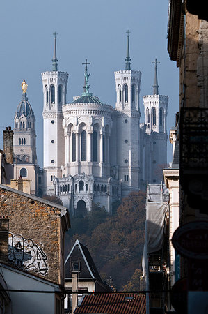 simsearch:841-08240160,k - Basilique Notre-Dame de Fourviere, Lyon, Auvergne-Rhone-Alpes, France, Europe Photographie de stock - Rights-Managed, Code: 841-09256106