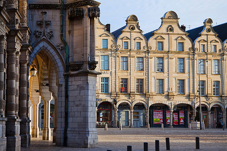 row houses france - Place des Heros, Arras, Pas-de-Calais, France, Europe Stock Photo - Rights-Managed, Code: 841-09256118