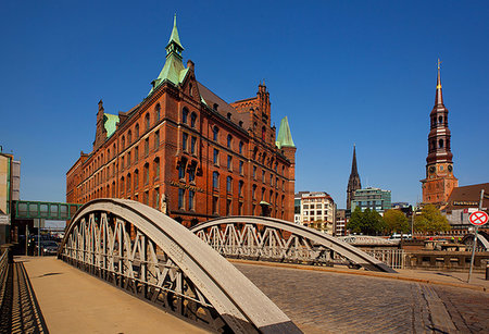 speicherstadt - Speicherstadt and HafenCity, Hamburg, Germany, Europe Foto de stock - Con derechos protegidos, Código: 841-09256320