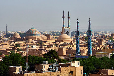 simsearch:841-07653291,k - Friday Mosque and cityscape with badgirs (wind towers), Yazd, Yazd Province, Iran, Middle East Stock Photo - Rights-Managed, Code: 841-09256731