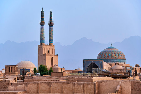 simsearch:841-07653292,k - Friday Mosque, general view, with badgirs (wind towers), Yazd, Yazd Province, Iran, Middle East Foto de stock - Con derechos protegidos, Código: 841-09256732