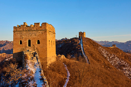 simsearch:841-02704764,k - Sunlit towers of the Jinshanling and Simatai sections of the Great Wall of China, Unesco World Heritage Site, China, East Asia Stock Photo - Rights-Managed, Code: 841-09256787