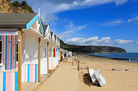 simsearch:841-03673863,k - Beach huts, Swanage Town, Isle of Purbeck, Dorset, England, United Kingdom, Europe Foto de stock - Con derechos protegidos, Código: 841-09257026