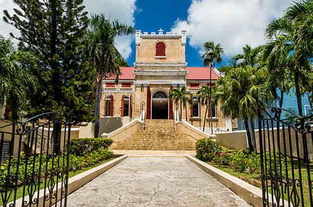 simsearch:6119-09203394,k - Historic Frederick Lutheran Church, Charlotte Amalie, St. Thomas, US Virgin Islands, Caribbean Photographie de stock - Rights-Managed, Code: 841-09257051