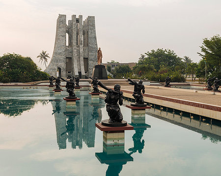 simsearch:841-09257138,k - Kwame Nkrumah Memorial Park and Mausoleum, Accra, Ghana, Africa Fotografie stock - Rights-Managed, Codice: 841-09257122