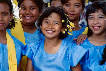 Portrait of a group of teenage girls, National Day, Kuala Lumpur, Malaysia, Southeast Asia, Asia Stock Photo - Rights-Managed, Code: 841-02704003