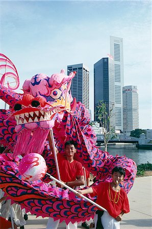 simsearch:841-03676029,k - Chinese dragon dancers, Singapore National Day, Singapore, Southeast Asia, Asia Foto de stock - Con derechos protegidos, Código: 841-02704014