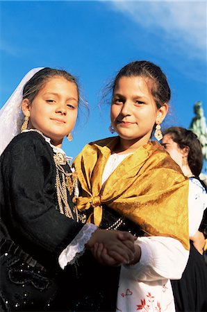 Children in folkloric costumes, Festa de Santo Antonio (Lisbon Festival), Lisbon, Portugal, Europe Stock Photo - Rights-Managed, Code: 841-02704034