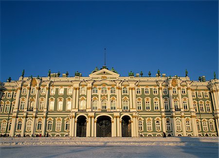 The Winter Palace housing the Hermitage Museum at St. Petersburg, UNESCO World Heritage Site, Russia, Europe Stock Photo - Rights-Managed, Code: 841-02704076