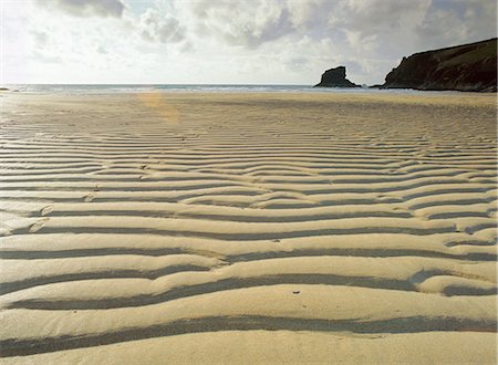 simsearch:841-02915037,k - Ondulations de sable, baie de Portcothan, Cornwall, Angleterre, Royaume-Uni, Europe Photographie de stock - Rights-Managed, Code: 841-02704084