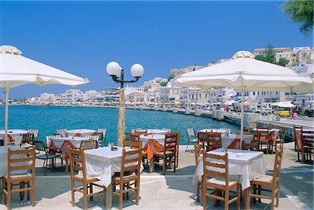 Harbour, Naxos Town, Naxos, Cyclades Islands, Greece, Europe Foto de stock - Con derechos protegidos, Código: 841-02704146