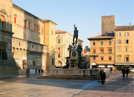 Piazza Nettuno, Bologna, Emilia-Romagna, Italy, Europe Foto de stock - Con derechos protegidos, Código: 841-02704196