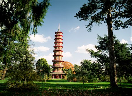 royal botanic gardens - The pagoda, Kew Gardens, UNESCO World Heritage Site, Greater London, England, United Kingdom, Europe Foto de stock - Con derechos protegidos, Código: 841-02704241