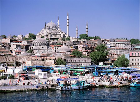simsearch:841-02921090,k - View of Eminonu, port area, Istanbul, Turkey, Europe Foto de stock - Con derechos protegidos, Código: 841-02704332
