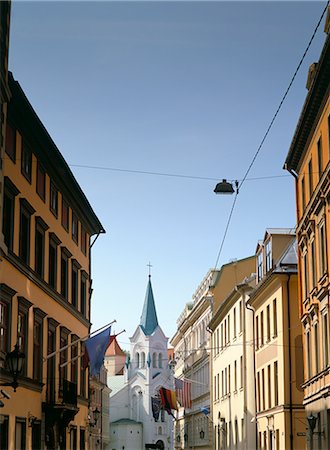 simsearch:841-02899802,k - St. Saviour's church in the Old Town, Riga, Latvia, Baltic States, Europe Foto de stock - Con derechos protegidos, Código: 841-02704340